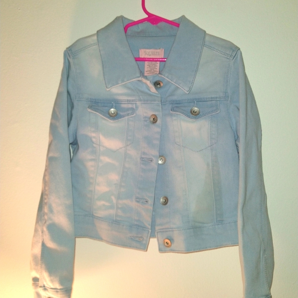 Girls Overcoat Jean Jacket